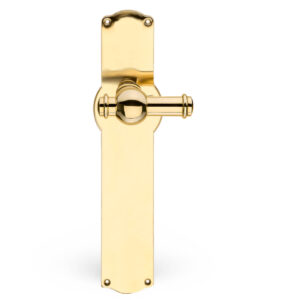 Door handle brass - DOLPHIN 145 on hauser backplate